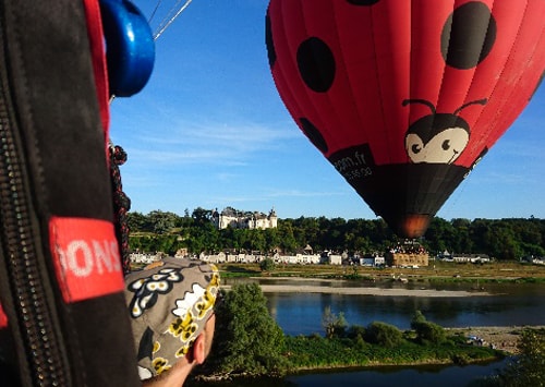 Vol en montgolfiere au dessus d'Amboise
