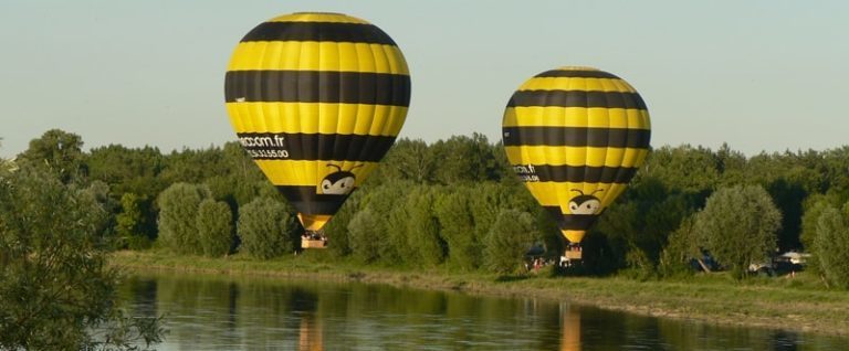 Bord de loire en montgolfière